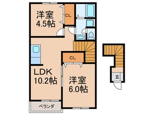 シャルマンAの物件間取画像